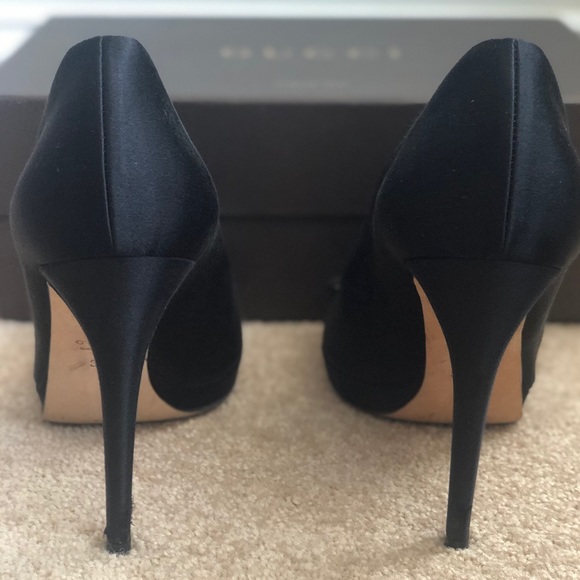 Gucci black diamond horsebit peep toe heels - Picture 4 of 6